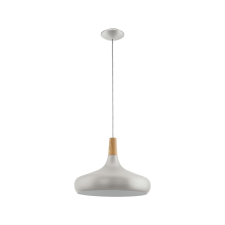 EGLO 96986 - függeszték SABINAR 1xE27/60W/230V 400mm ezüst világítás