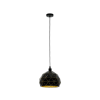 EGLO 97841 függeszték E27 1x60W 40cm fekete/arany Roccaforte