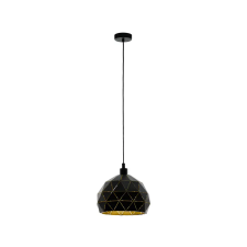 EGLO 97841 függeszték E27 1x60W 40cm fekete/arany Roccaforte világítás
