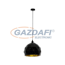 EGLO 97845 függeszték E27 1x60W 30cm fekete/arany Roccaforte világítás