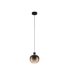 EGLO 99614 Függeszték E27 1x40W fek/barna Oilella világítás