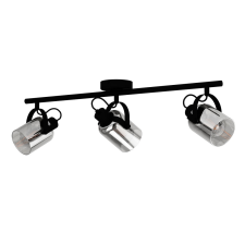 EGLO BERREGAS fekete - króm LED spot lámpa (EG-99054) E27 3 izzós IP20 világítás