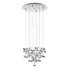 EGLO Eglo Pianopoli 93662 kristály függeszték, 15x2,5W LED, 3000K, 15x270 lm világítás