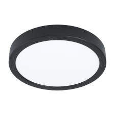 EGLO FUEVA5 LED MENNYEZETI LÁMPA 17W 2000LM 3000K IP20 21CM FEKETE világítás