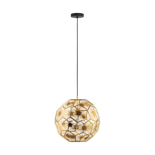 EGLO Függ E27 1x60W 41cm fekete/réz Skoura világítás