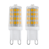 EGLO LED FÉNYFORRÁS G9 2X3W 320LM 4000K ÁTLÁTSZÓ