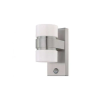 EGLO LED lámpa , kültéri , oldalfali , 2 irányú , mozgásérzékelős , 2 x 6W , meleg fehér , nemesacél , IP44 , EGLO , ATOLLARI , 96277