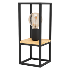 EGLO LIBERTAD ASZTALI LÁMPA E27 1X40W IP20 ZSINÓRKAPCSOLÓS 14X14X35CM FA-FEKETE világítás