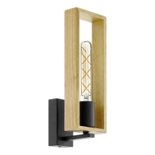 EGLO Littleton fekete-natúr falikar (EG-44055) E27 1 izzós IP20 világítás