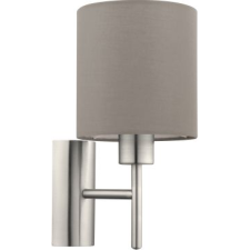 EGLO Pasteri 94925 Led Lámpa Oldalfali Falilámpa E27-es Foglalat Szürkésbarna Textil (94925) világítás