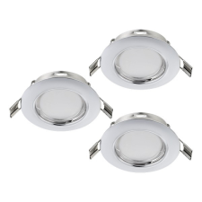 EGLO Peneto króm mennyezetbe építhető lámpa szett (EG-94236) GU10 3 izzós IP20 világítás