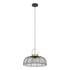 EGLO Roundham fekete-sárgaréz függesztett lámpa (EG-43964) E27 1 izzós IP20 világítás