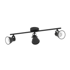 EGLO SERAS 2 fekete LED spot lámpa (EG-98399) GU10 3 izzós IP20 világítás