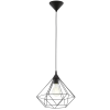 EGLO TARBES FEKETE FÉM FÜGGESZTÉK E27 60W 32,5CM