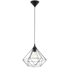 EGLO TARBES FEKETE FÉM FÜGGESZTÉK E27 60W 32,5CM világítás