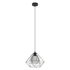 EGLO VERNHAM FÜGGESZTÉK E27 1X40W FEKETE/ÜVEG világítás