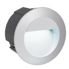 EGLO ZIMBA-LED kültéri falbaépithető LED-es süllyesztett lámpa 2,5W ezüst IP65 kültéri világítás