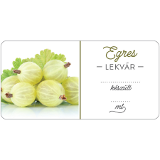  Egres lekvár öntapadós műanyag alapú cimke 6 db/csomag dekorációs kellék