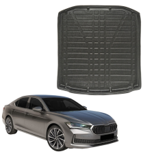 EgriAuto fekete csúszásgátlós csomagtértálca Skoda Superb Sedan 2024- csomagtértálca
