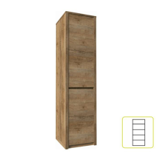  Egyajtós osztot szekrény, tölgyfa lefkas, MONTANA S1D bútor