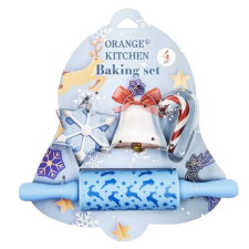 egyéb 4 darabos gyerek cukrász szett kiszúrókkal - Karácsonyi minta – Kék sütés és főzés