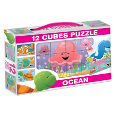 egyéb Állatok 12 darabos mesekocka - többféle puzzle, kirakós