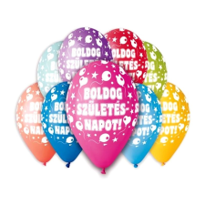 egyéb Boldog Születésnapot lufi 30 cm-es, 10db/csomag party kellék