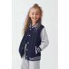 egyéb Dzseki Just Hoods gyerek, sapphire blue/heather grey, 3/4