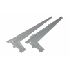egyéb Egylyuksoros L-rögzítő, ezüst, 48 cm, 1 pár
