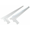 egyéb Egylyuksoros L-rögzítő, fehér, 48 cm, 1 pár
