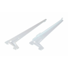 egyéb Egylyukú L rögzítő, fehér, 28 cm, 1 pár