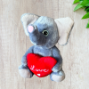 egyéb Elefánt plüss, szívvel
