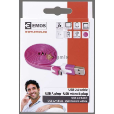 egyéb Emos - USB 2.0 micro kábel 1m rózsaszín - SM7001P kábel és adapter