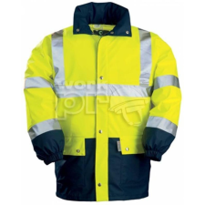 egyéb Esőkabát Harbour Fluo PU 3m csíkokkal (170g/m2) kék/sárga XL láthatósági ruházat