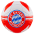 egyéb FC Bayern München Címerrel díszített matt Focilabda - Piros/Fehér (23cm) (120068)