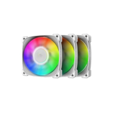 egyéb Geometric Future Squama 2505W 120mm PWM RGB Rendszerhűtő - Fehér (3db/csomag) (1F2505W312000) hűtés