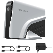 egyéb Graugear 8TB USB 3.2 Type-C / Type-A Külső HDD - Fehér/Fekete (G-3501-A-10G-8TB) merevlemez