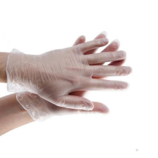 egyéb Gumikesztyű vinil púdermentes M 100 db/doboz átlátszó védőkesztyű