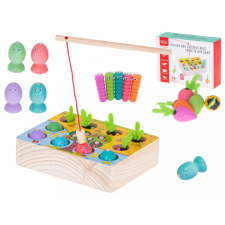 EGYÉB GYÁRTÓ KX5427 mágneses fa horgászjáték, Többszínű fajáték