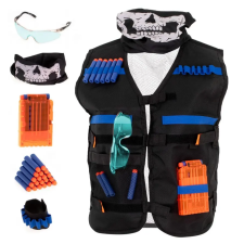 EGYÉB GYÁRTÓ Tactical Vest - taktikai Nerf mellény, Fekete katonásdi
