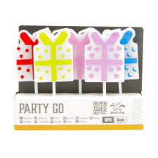 egyéb Gyertya szett 5 db ajándékdoboz 8 cm party kellék