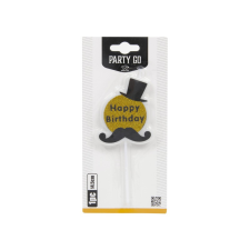 egyéb Happy Birthday gyertya 14 cm party kellék