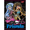 egyéb Hercegnős Monster High Fekete Best Friend 1. osztályos vonalas füzet (A5/14-32)