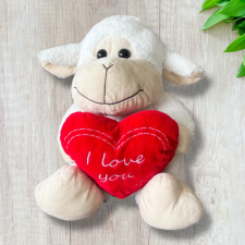 egyéb I love you fehér bárány plüssfigura