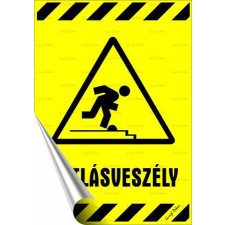 egyéb Információs matrica, 25x17,5 cm, "Botlásveszély" információs címke