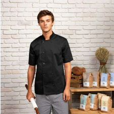 egyéb Kabát Premier rövid ujjú szakács unisex, black, 2XL munkaruha