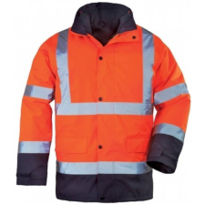 egyéb Kabát Roadway PE 4:1 steppelt bélelt kék/narancs 2XL láthatósági ruházat