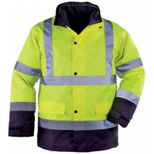 egyéb Kabát Roadway PE 4:1 steppelt bélelt kék/sárga XL láthatósági ruházat