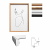 egyéb Képkeret, fa, 30x40 cm, "Silhouette", fehér (DKLS016) (DKLS016)