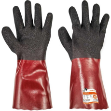 egyéb Kesztyű Cherrug PVC nitril, fekete/piros, 9